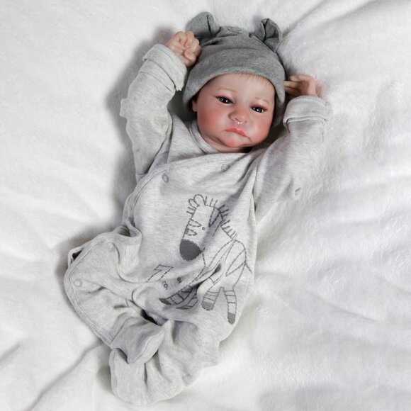 Realistic Reborn Baby Dolls Full Body Vinyl Silicone Newborn Doll Boy Bath Gift - Picture 3 of 7